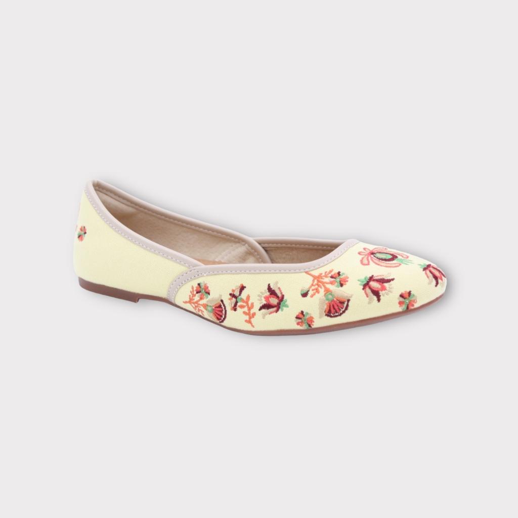 embroidered ballet flats for indoors and outdoors