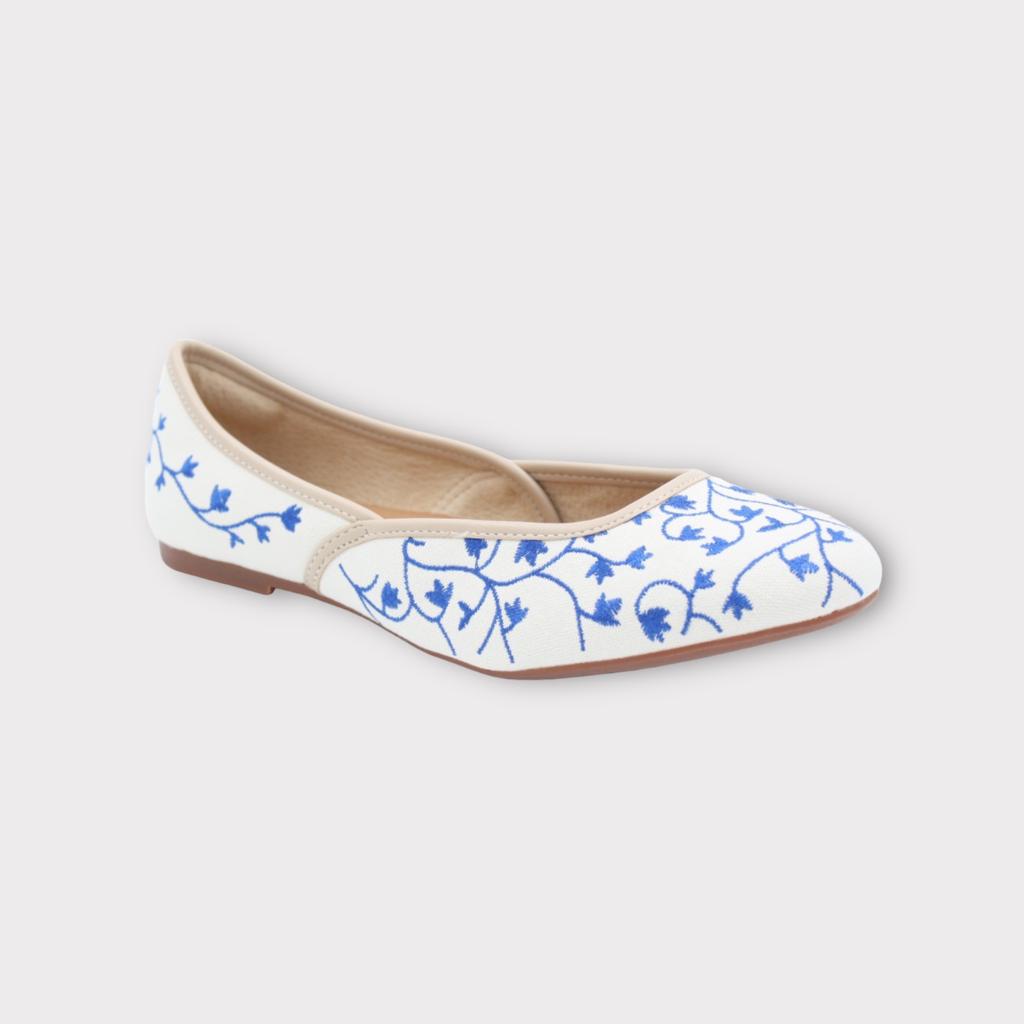 embroidered ballet flats for indoors and outdoors