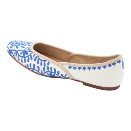 Santorini Blue Comfortable Ballet Flats-3